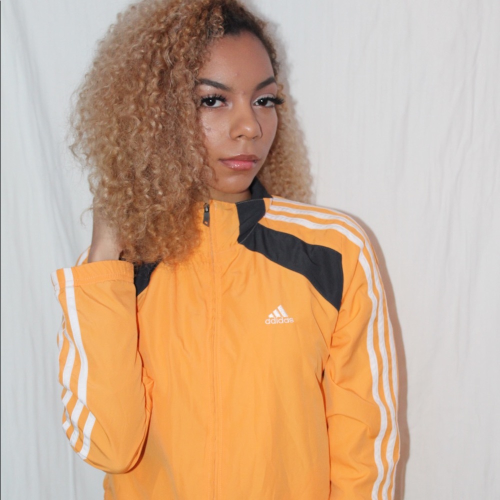 Orange adidas windbreaker